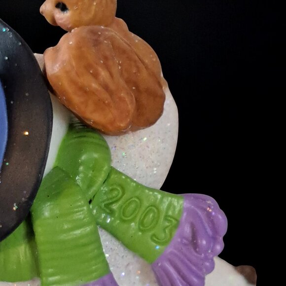 2003 Snow Buddies #6 Hallmark Ornament - Snowman With Squirrels . - Picture 8 of 12